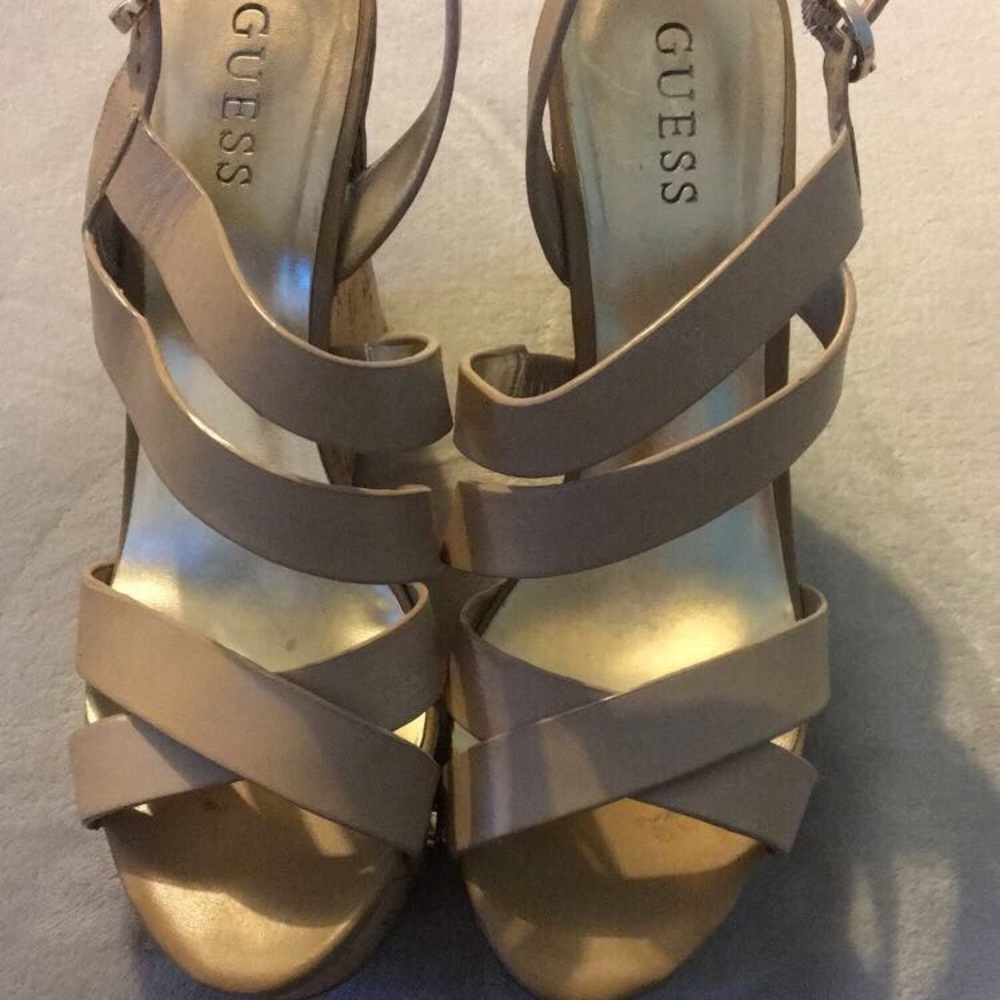 Tan Guess Heels